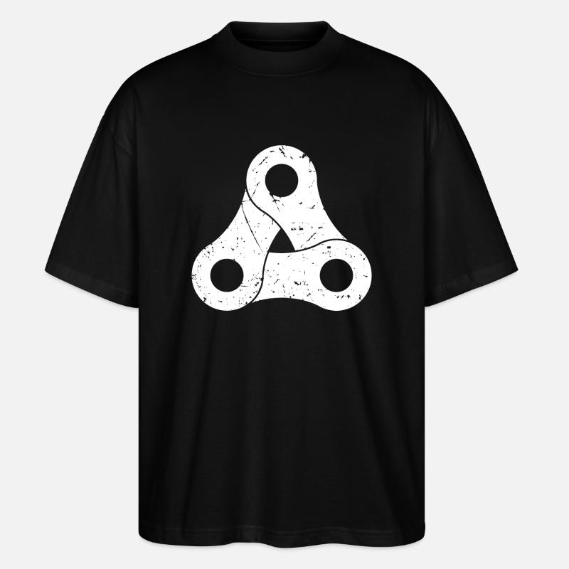 Chaîne de vélo - T-shirt bio Blaster 2.0 coupe oversize Stanley/Stella Unisexe - noir