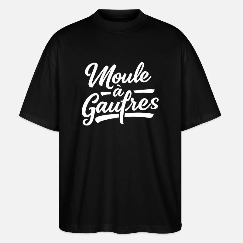 Moule à gaufres - T-shirt bio Blaster 2.0 coupe oversize Stanley/Stella Unisexe - noir