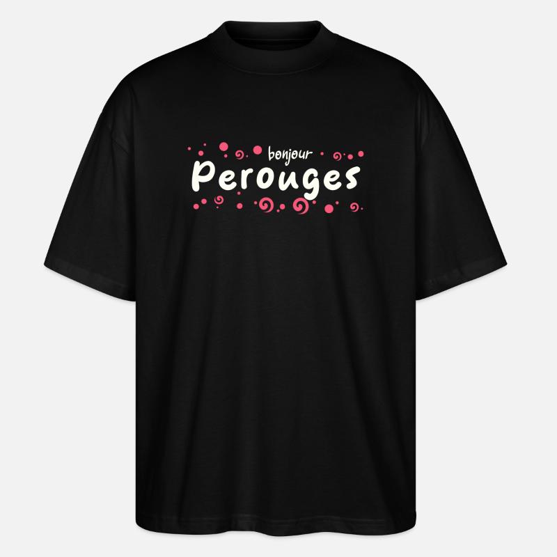 Pérouges - Stanley/Stella Oversized Unisex Organic T-shirt Blaster 2.0 - black