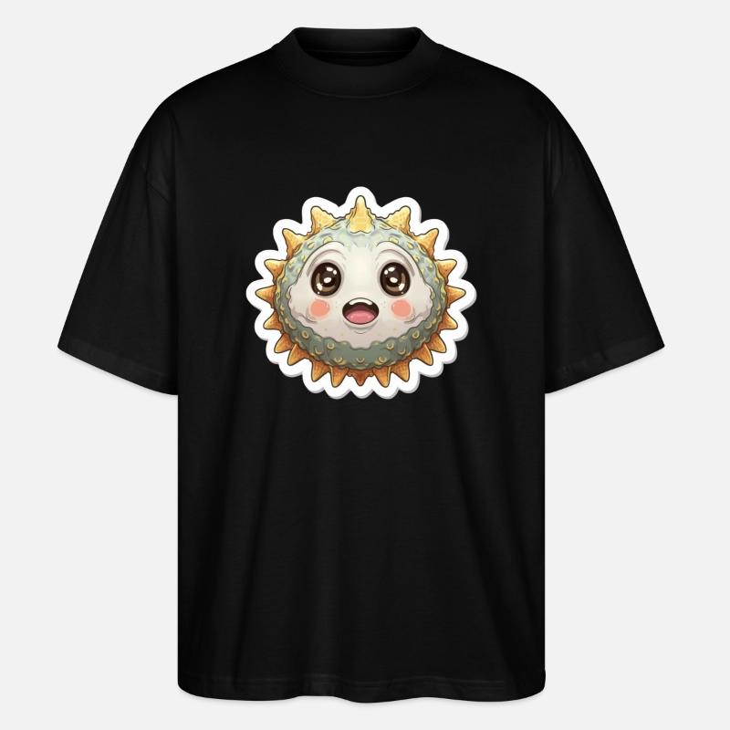 Kugelfisch-Liebhaber - Stanley/Stella Oversized Unisex Bio T-Shirt Blaster 2.0 - Schwarz