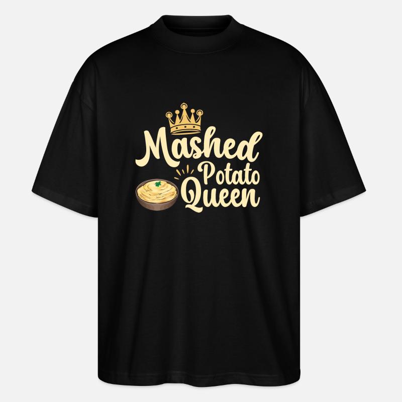 Mashed potatoes Mashed potatoes - Stanley/Stella Oversized Unisex Organic T-shirt Blaster 2.0 - black