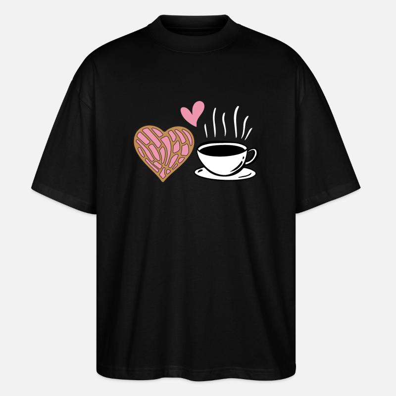 Concha Hispanique Mexicain Pan Dulce - T-shirt bio Blaster 2.0 coupe oversize Stanley/Stella Unisexe - noir