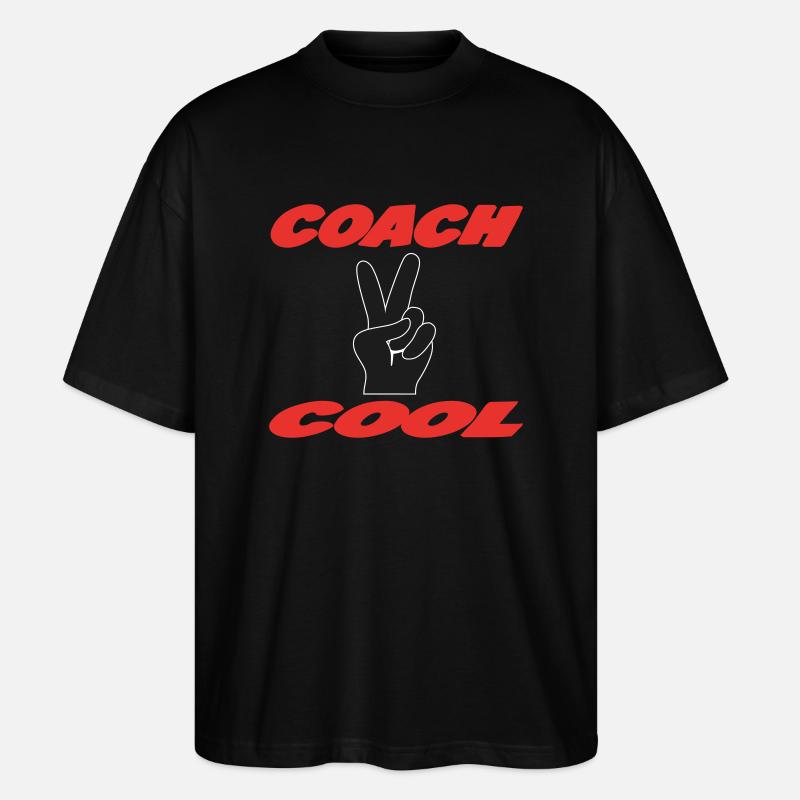 COACH COOL - T-shirt bio Blaster 2.0 coupe oversize Stanley/Stella Unisexe - noir