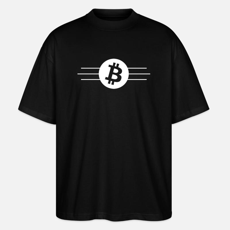 The Bitcoin monetary system - Stanley/Stella Oversized Unisex Organic T-shirt Blaster 2.0 - black