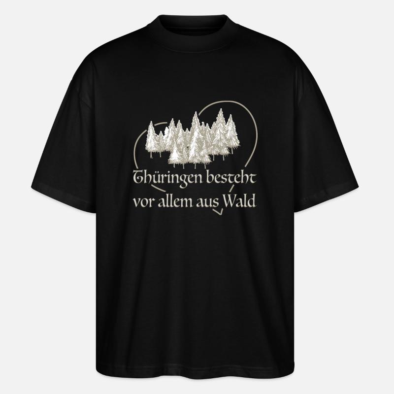 Thuringe - T-shirt bio Blaster 2.0 coupe oversize Stanley/Stella Unisexe - noir