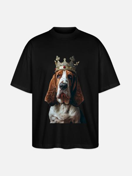 Basset - Stanley/Stella Oversized Unisex Organic T-shirt Blaster 2.0 - black