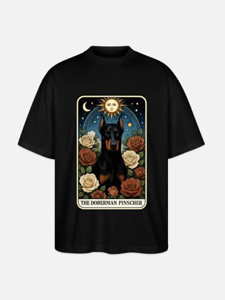 Dobermann - Stanley/Stella Oversized Unisex Bio T-Shirt Blaster 2.0 - Schwarz