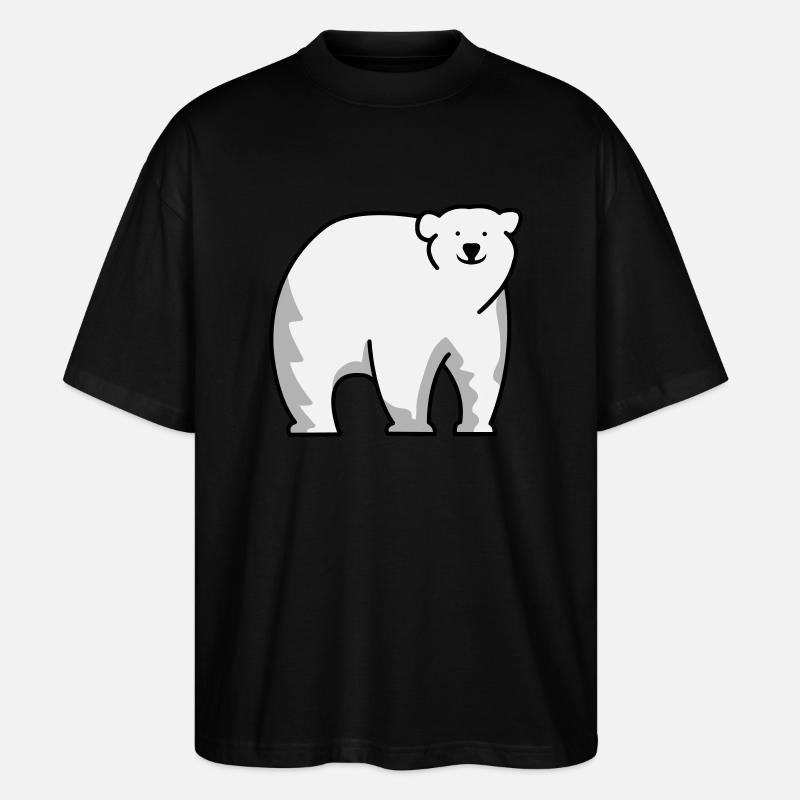 Eisbär - Stanley/Stella Oversized Unisex Bio T-Shirt Blaster 2.0 - Schwarz