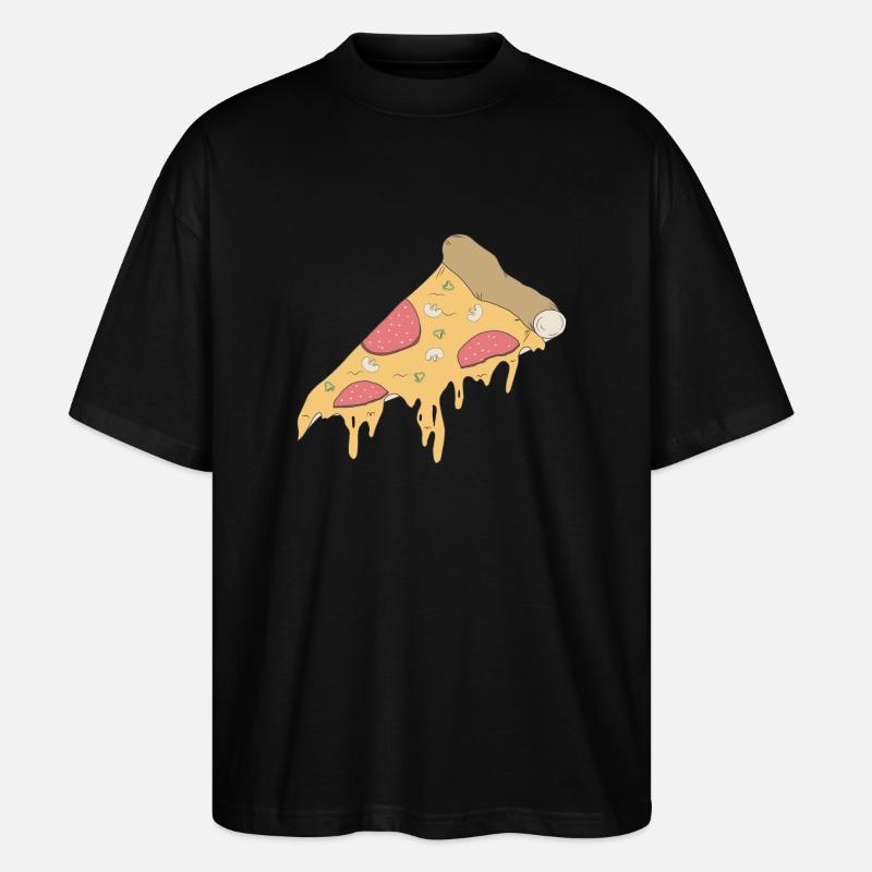 Comic-Pizza - Stanley/Stella Oversized Unisex Bio T-Shirt Blaster 2.0 - Schwarz
