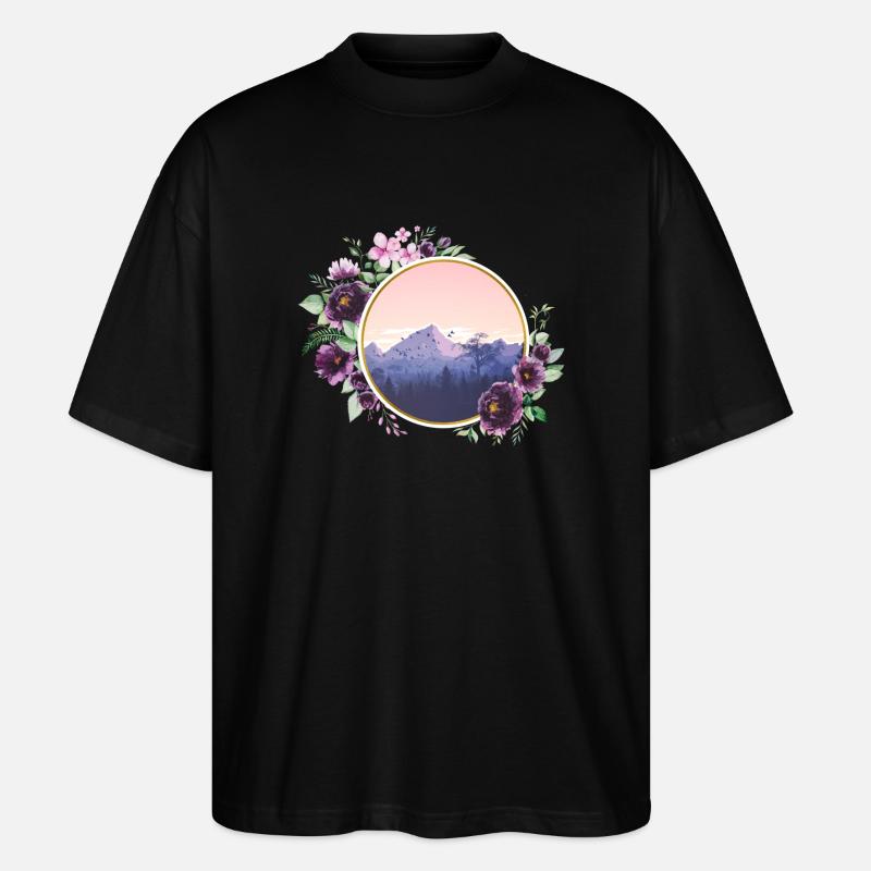 Verschwenderischer Berg - Stanley/Stella Oversized Unisex Bio T-Shirt Blaster 2.0 - Schwarz