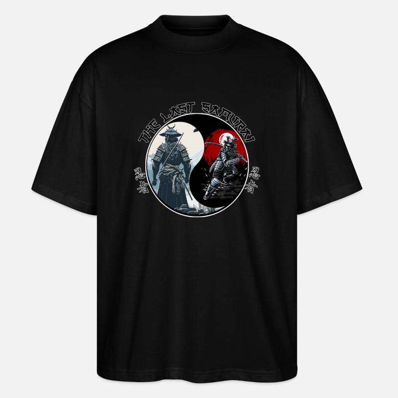ying yang samurai - T-shirt bio Blaster 2.0 coupe oversize Stanley/Stella Unisexe - noir