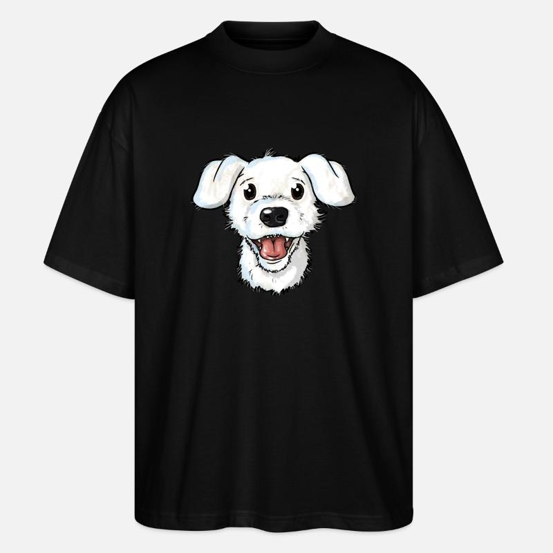 Alfred Portrait - Stanley/Stella Oversized Unisex Bio T-Shirt Blaster 2.0 - Schwarz