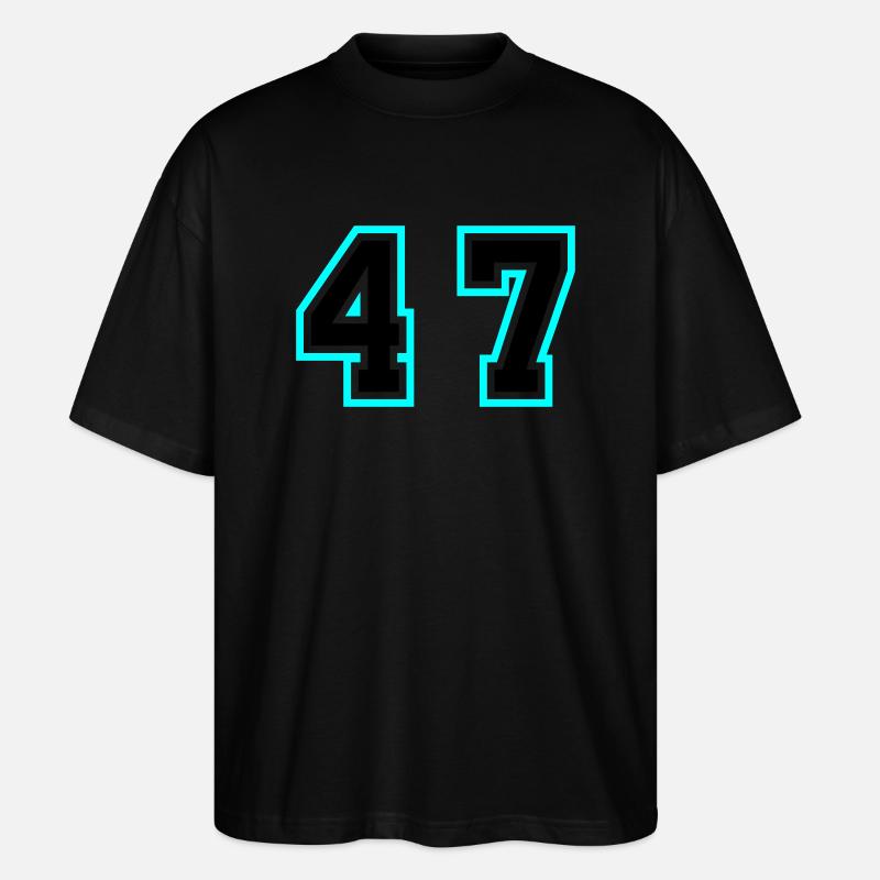 47 Symbole numérique - T-shirt bio Blaster 2.0 coupe oversize Stanley/Stella Unisexe - noir
