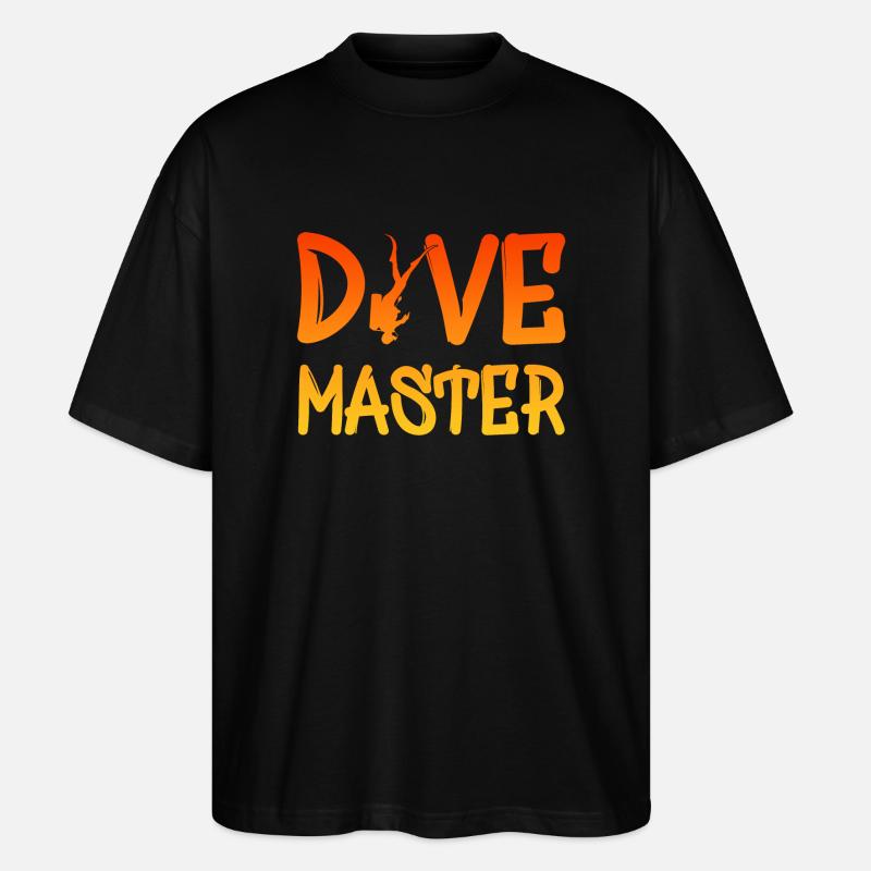 Dive Master - Stanley/Stella Oversized Unisex Bio T-Shirt Blaster 2.0 - Schwarz