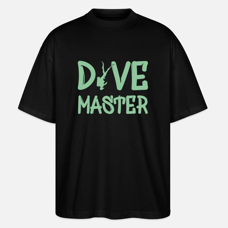 Dive Master Diving Scuba Diver - Stanley/Stella Oversized Unisex Bio T-Shirt Blaster 2.0 - Schwarz