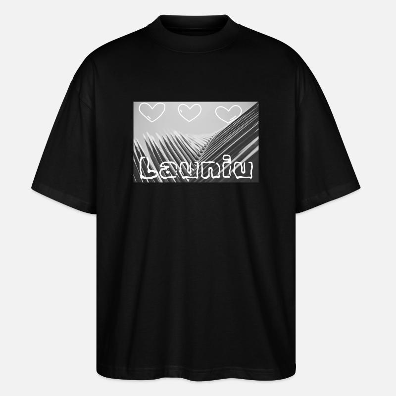Launiu - T-shirt bio Blaster 2.0 coupe oversize Stanley/Stella Unisexe - noir