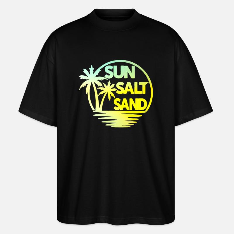 Sun Salt Sand - Stanley/Stella Oversized Unisex Bio T-Shirt Blaster 2.0 - Schwarz