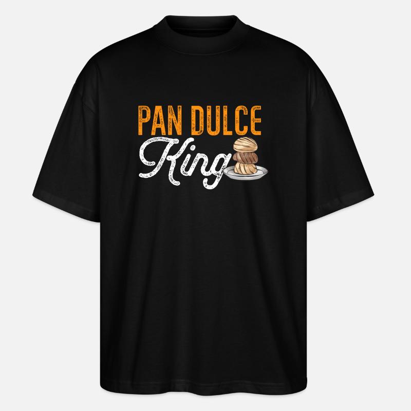 Concha Hispanique Mexicain Pan Dulce - T-shirt bio Blaster 2.0 coupe oversize Stanley/Stella Unisexe - noir