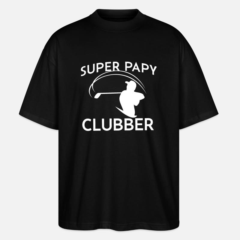 Super Opa Clubber! - Stanley/Stella Oversized Unisex Bio T-Shirt Blaster 2.0 - Schwarz