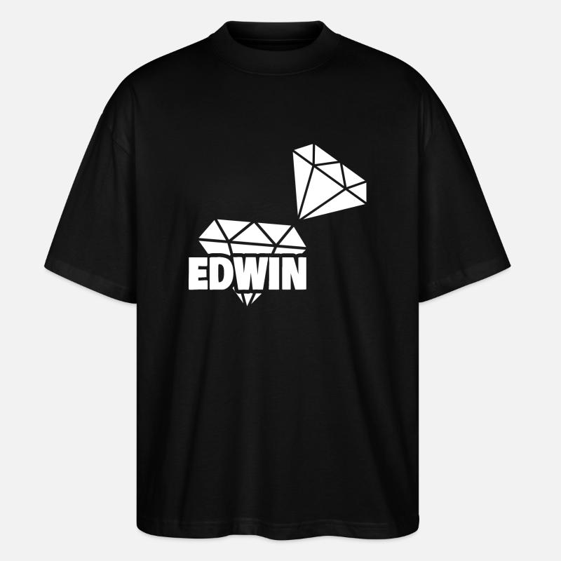 Edwin - T-shirt bio Blaster 2.0 coupe oversize Stanley/Stella Unisexe - noir