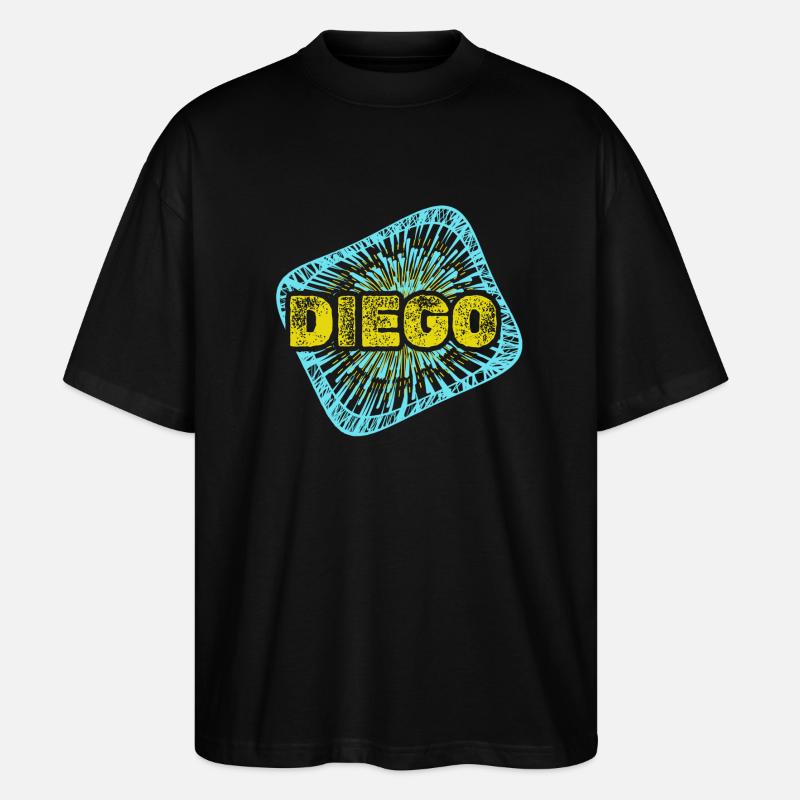 Diego comme loisir - T-shirt bio Blaster 2.0 coupe oversize Stanley/Stella Unisexe - noir