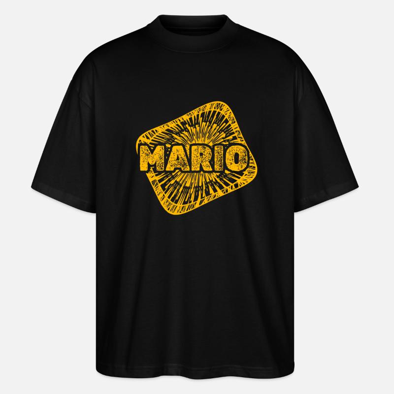 Sternenstaub Mario - Stanley/Stella Oversized Unisex Bio T-Shirt Blaster 2.0 - Schwarz