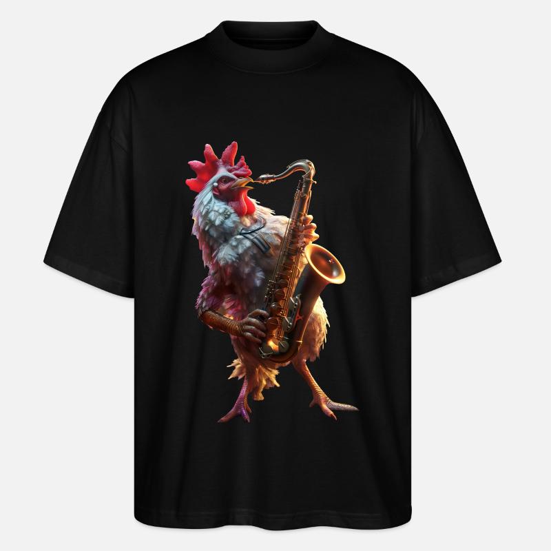 Hahn Saxophone - T-shirt bio Blaster 2.0 coupe oversize Stanley/Stella Unisexe - noir