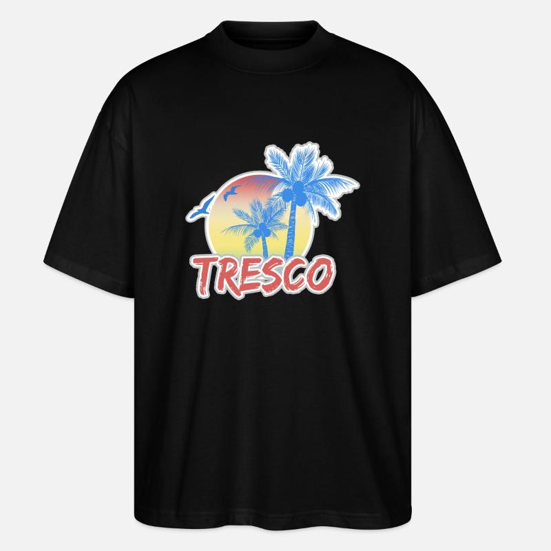Vacances Tresco - T-shirt bio Blaster 2.0 coupe oversize Stanley/Stella Unisexe - noir
