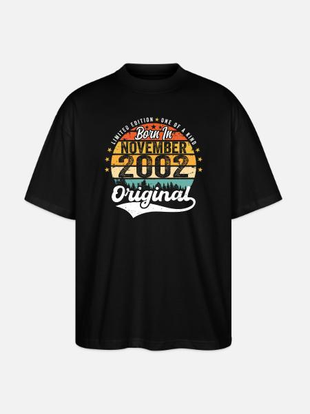 Legendary since November 2002 - 2002 - Stanley/Stella Oversized Unisex Organic T-shirt Blaster 2.0 - black
