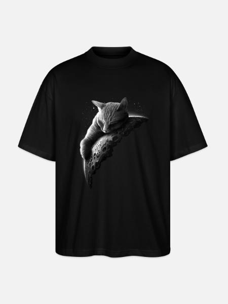 MOONCAT 2 (Choose black) - Stanley/Stella Oversized Unisex Organic T-shirt Blaster 2.0 - black