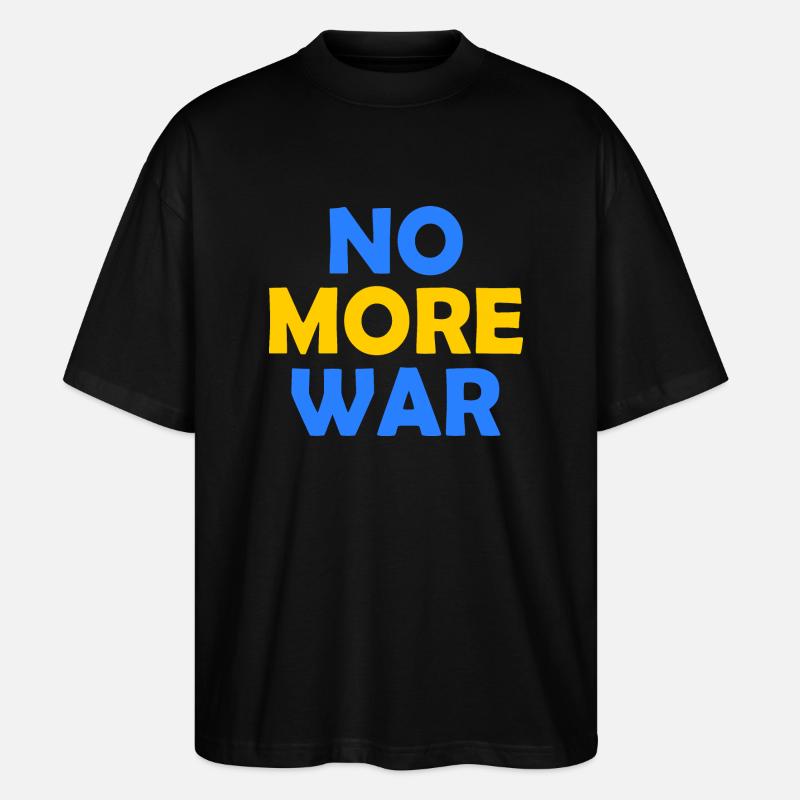 No more war - T-shirt bio Blaster 2.0 coupe oversize Stanley/Stella Unisexe - noir