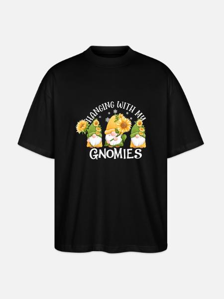 hanging with my gnomies - Stanley/Stella Oversized Unisex Organic T-shirt Blaster 2.0 - black