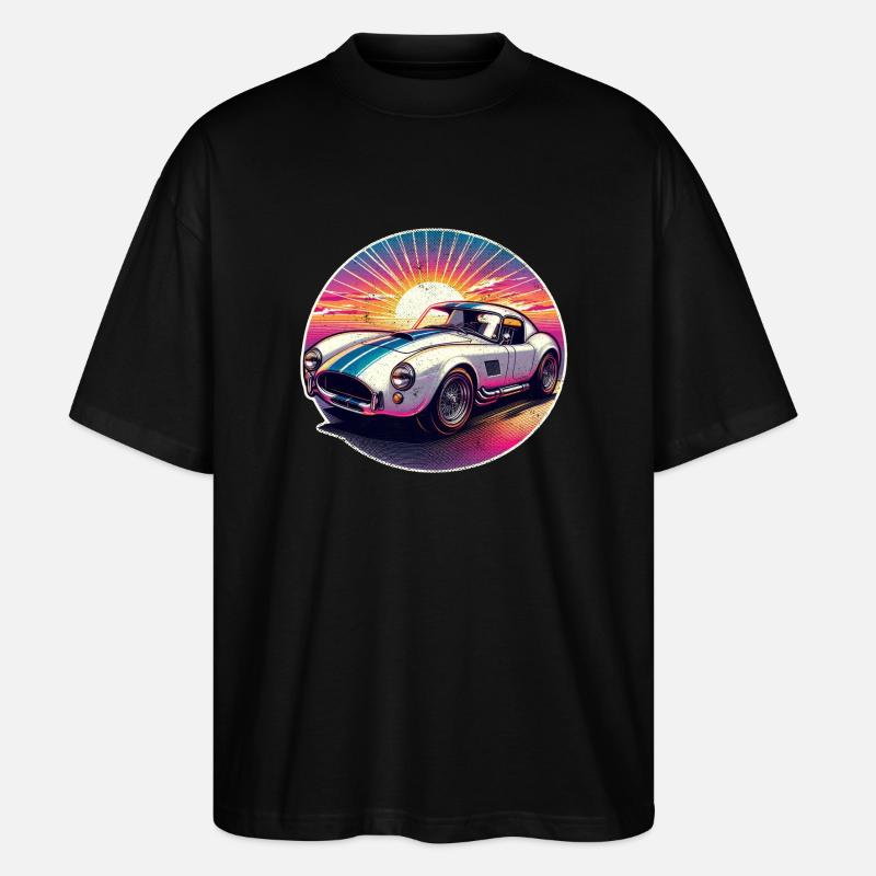 Oldtimer Sonnenuntergang - Stanley/Stella Oversized Unisex Bio T-Shirt Blaster 2.0 - Schwarz
