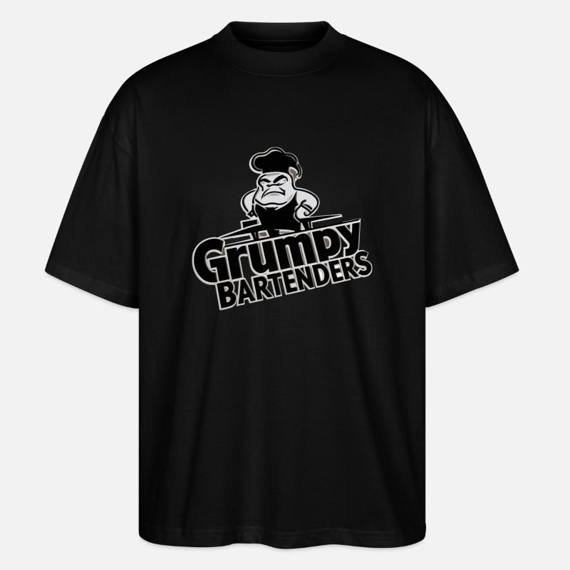 GRUMPY BARTENDERS - Stanley/Stella Oversized Unisex Organic T-shirt Blaster 2.0 - black