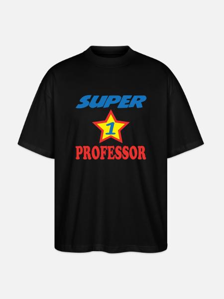 SUPER PROFESSOR - T-shirt bio Blaster 2.0 coupe oversize Stanley/Stella Unisexe - noir