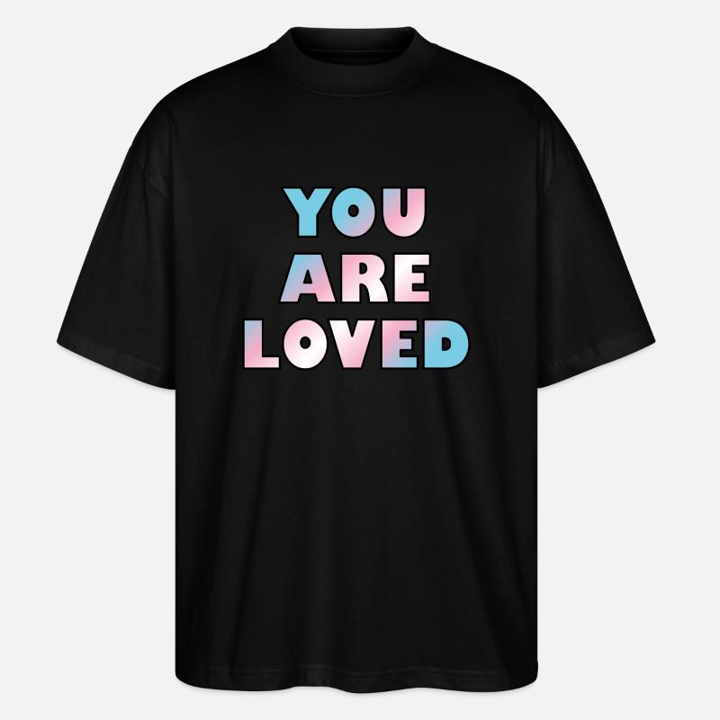 Les jeunes trans sont aimés - T-shirt bio Blaster 2.0 coupe oversize Stanley/Stella Unisexe - noir