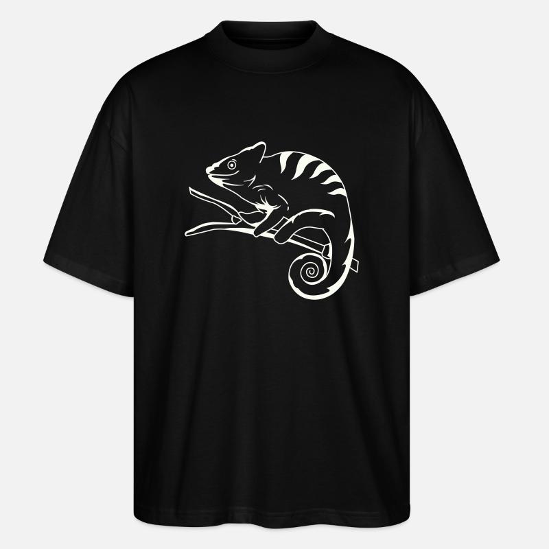 funny cameleon Kopie - Stanley/Stella Oversized Unisex Bio T-Shirt Blaster 2.0 - Schwarz