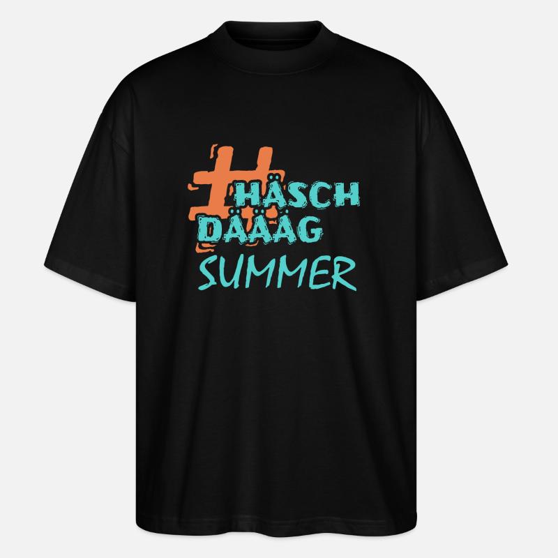 Summer - Stanley/Stella Oversized Unisex Bio T-Shirt Blaster 2.0 - Schwarz