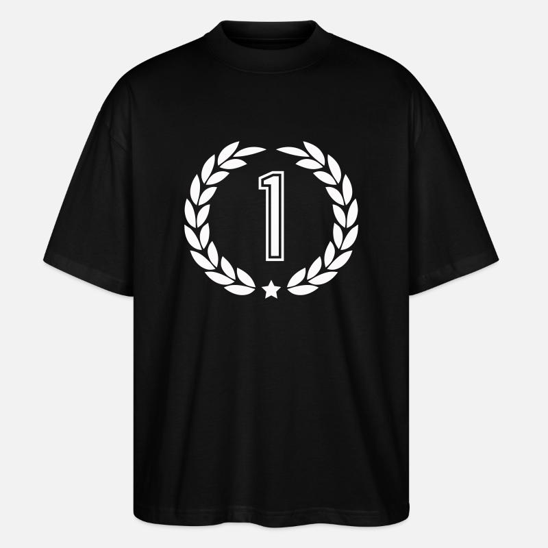 Couronne de laurier 1 - T-shirt bio Blaster 2.0 coupe oversize Stanley/Stella Unisexe - noir