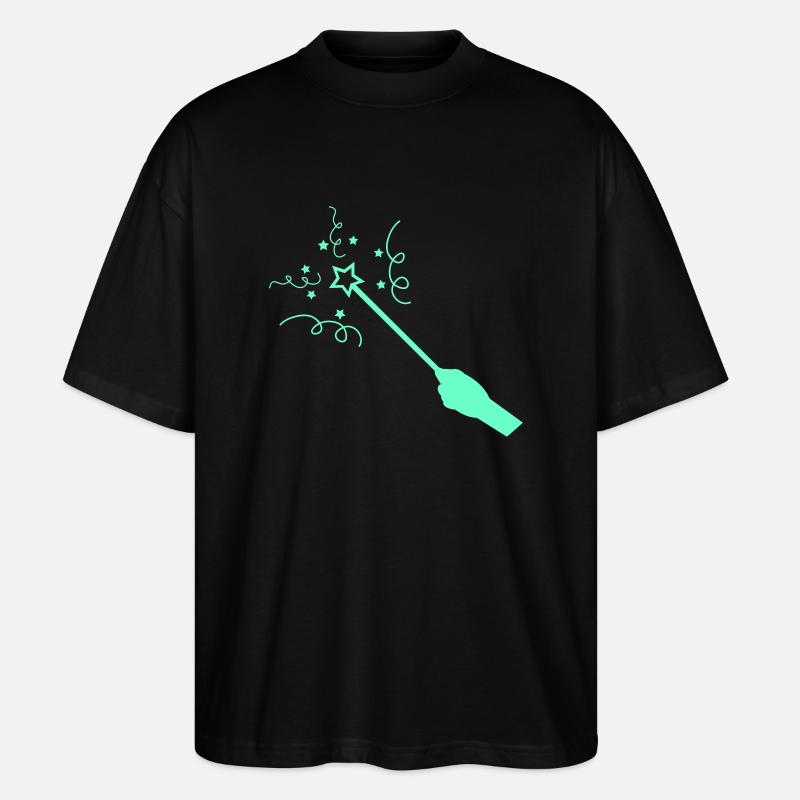 zauberstab - Stanley/Stella Oversized Unisex Bio T-Shirt Blaster 2.0 - Schwarz