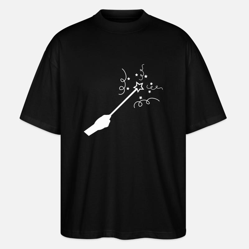 zauberstab - Stanley/Stella Oversized Unisex Bio T-Shirt Blaster 2.0 - Schwarz