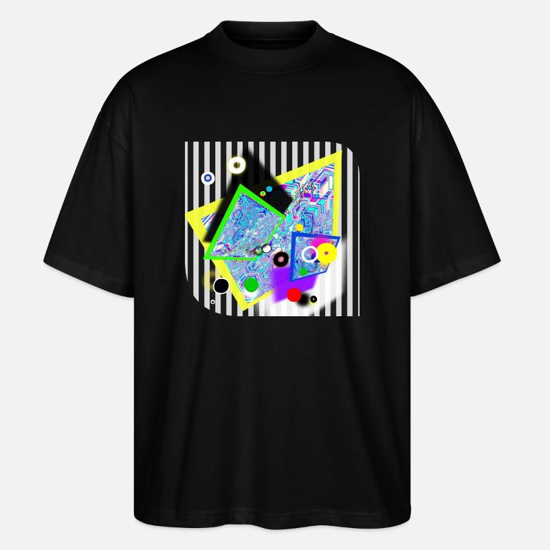 Buntes Leben - Stanley/Stella Oversized Unisex Bio T-Shirt Blaster 2.0 - Schwarz