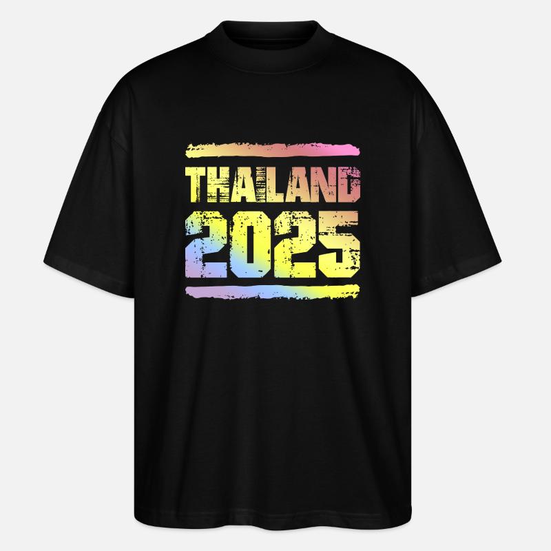 Thailand 2025 Bunt - Stanley/Stella Oversized Unisex Bio T-Shirt Blaster 2.0 - Schwarz