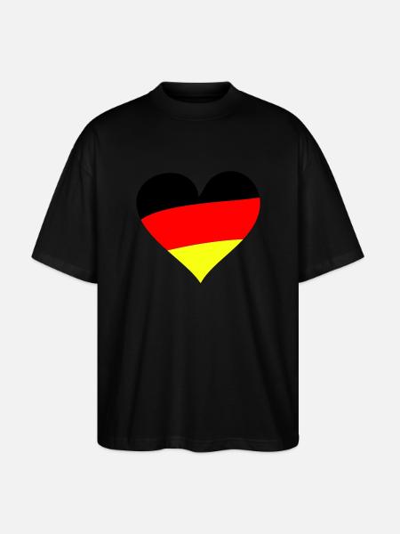 Heart Germany - Stanley/Stella Oversized Unisex Bio T-Shirt Blaster 2.0 - Schwarz