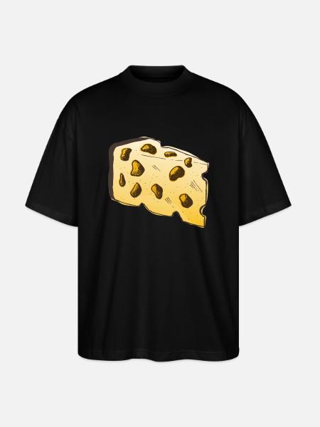 Cheese - Stanley/Stella Oversized Unisex Organic T-shirt Blaster 2.0 - black