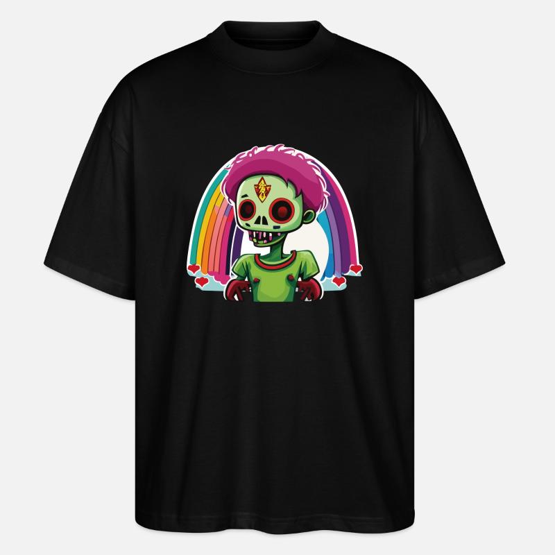 Pride Zombie 03 - Stanley/Stella Oversized Unisex Bio T-Shirt Blaster 2.0 - Schwarz