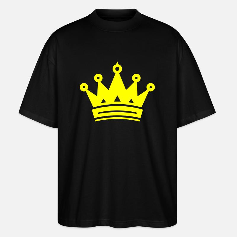 Krone Symbol - Stanley/Stella Oversized Unisex Bio T-Shirt Blaster 2.0 - Schwarz