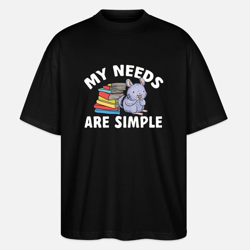 Chinchilla - Stanley/Stella Oversized Unisex Bio T-Shirt Blaster 2.0 - Schwarz