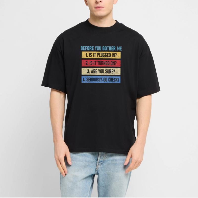 Computer Whisperer Tech Support Computer Stanley/Stella Oversized Unisex Bio T-Shirt Blaster 2.0