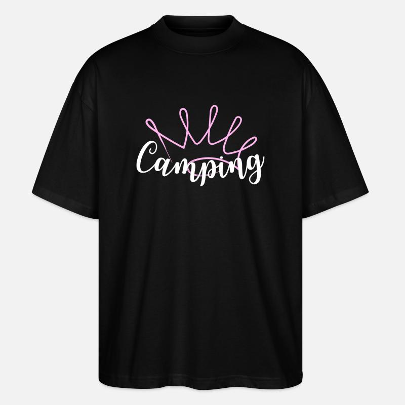 Camping Queen Krone - T-shirt bio Blaster 2.0 coupe oversize Stanley/Stella Unisexe - noir